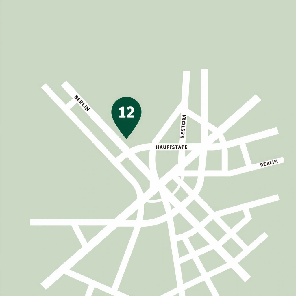 Karte mit Standort der Ernährungsberatung Berlin