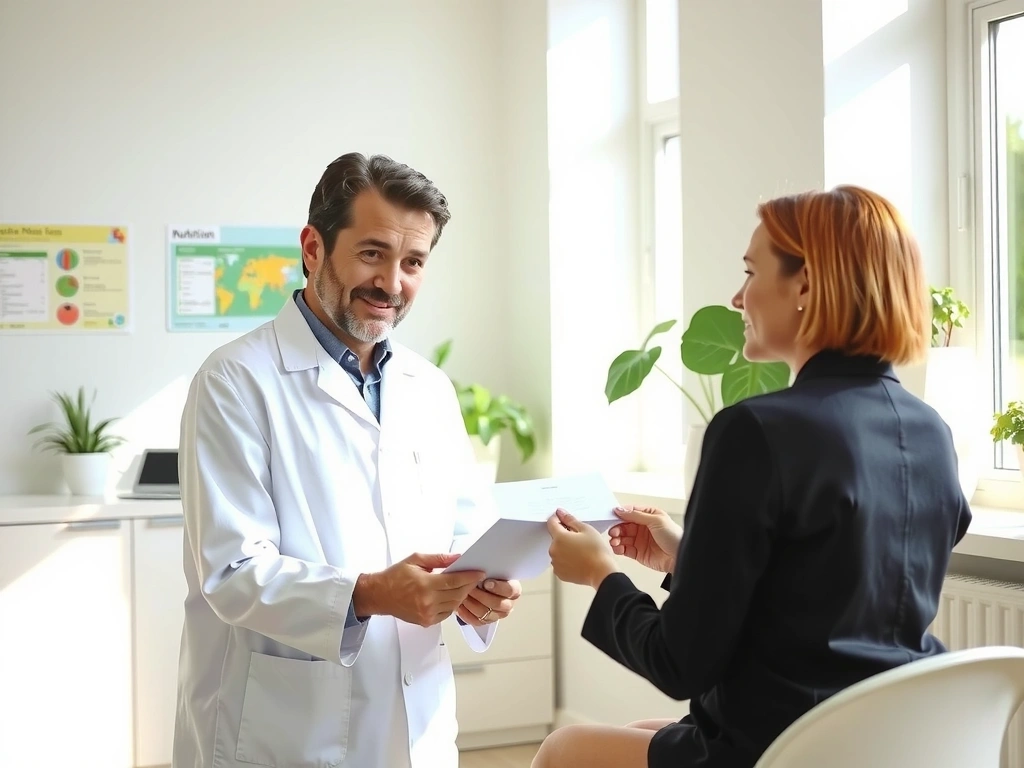 Professionelle Ernährungsexperten bei der Beratung